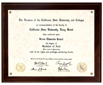 Certificate Plaque